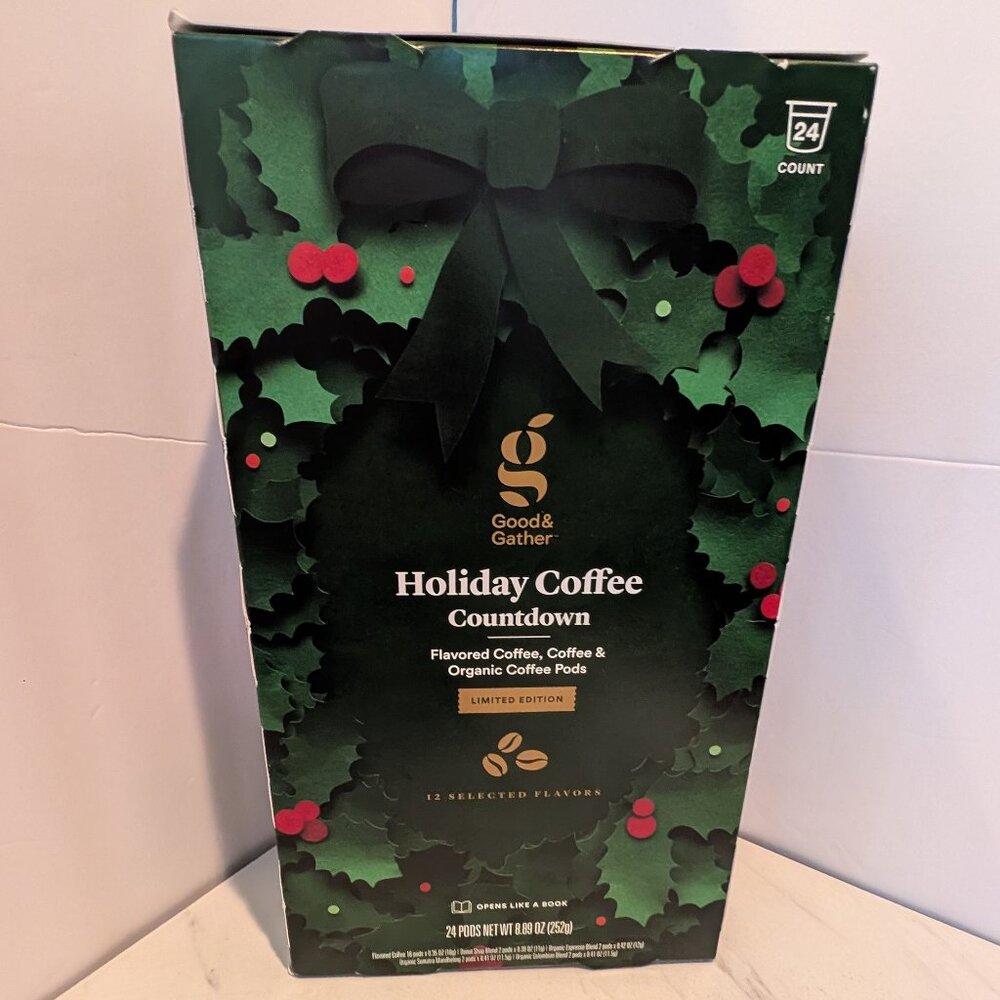 Good & Gather Holiday Coffee Countdown - 24 Flavored Pods